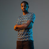 Bright Colorful Recycled Men’s Sports Jersey | Stylish, Eco-Friendly Activewear | Trendy Athletic Shirt | Comfortable, Fashion Sportswear