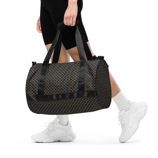 Stylish Geometric All-Over Print Gym Bag | Trendy Sports & Fitness Tote | Durable, Spacious Fashionable Workout Bag | Perfect for Athletes