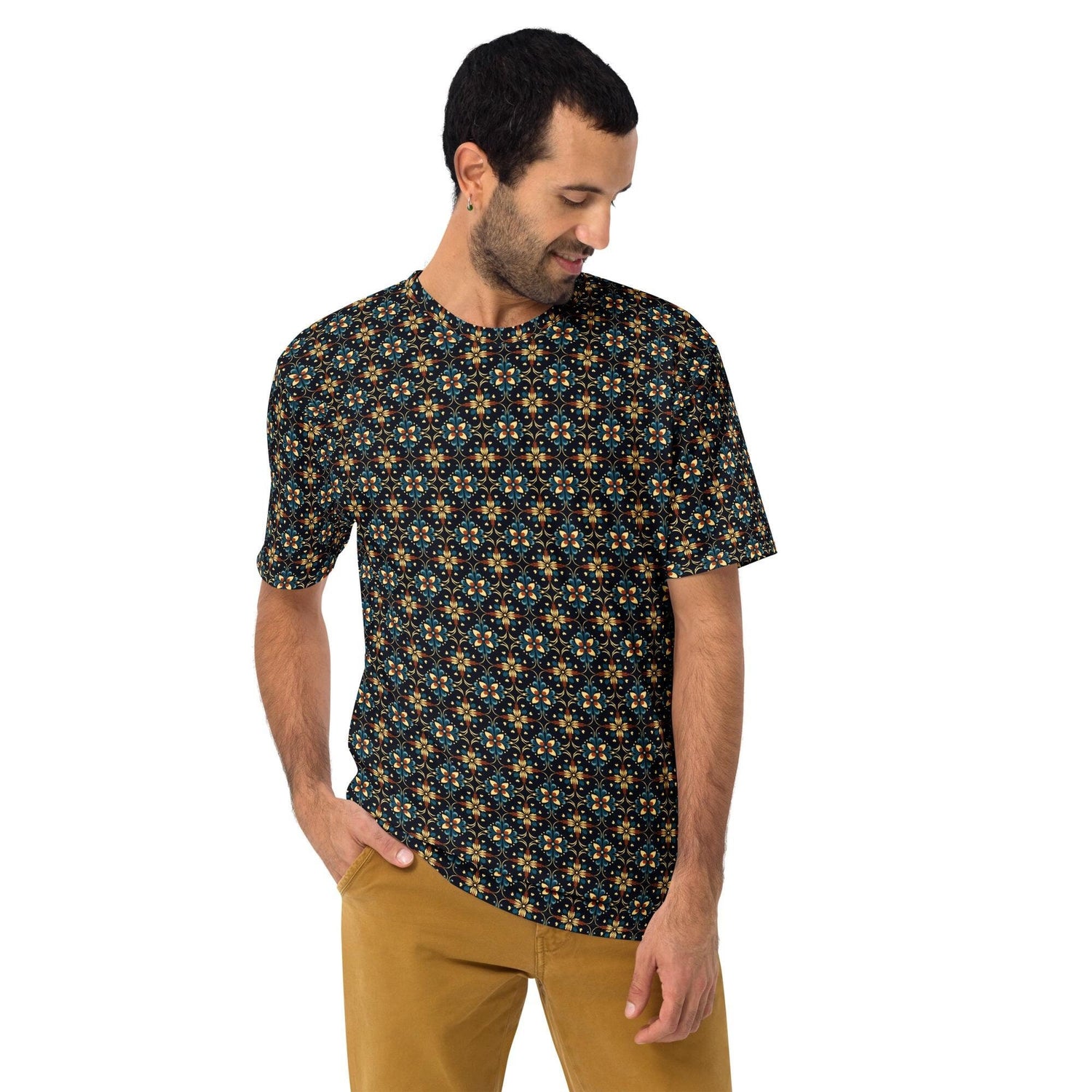 Stylish Geometric All-Over Print Men&