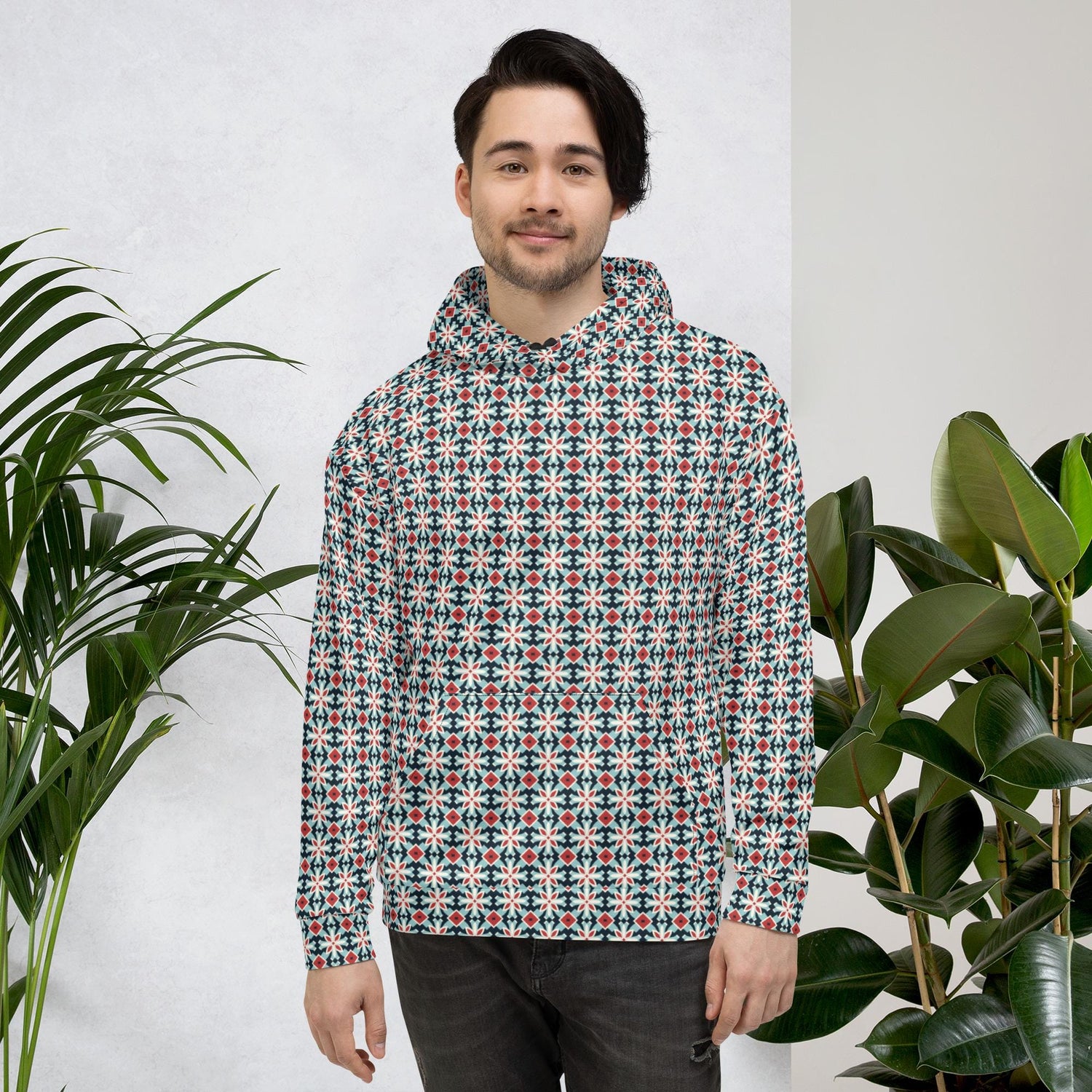 Vibrant All-Over Print Hoodie for Men - Ultra-Soft, Comfortable, Stylish - Perfect for Casual Wear & Bold Fashion Statements