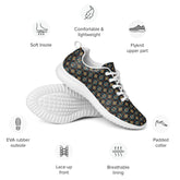 Geometric All-Over Pattern Men’s Athletic Shoes – Trendy, Comfortable, Stylish Casual Sneakers for Everyday Wear & Sports