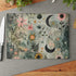 Floral & Celestial Glass Cutting Board, Boho Kitchen Decor, Housewarming Gift, Unique Gift, Cooking Accessory, Kitchen Art