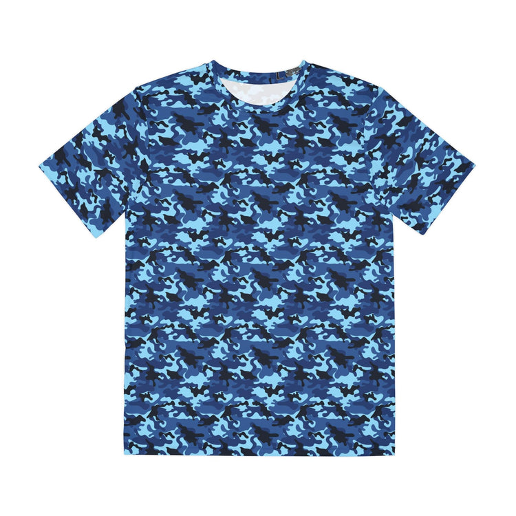 Blue Camo Tee - Casual Streetwear, Cool Graphic T-Shirt for Men, Summer Essential, Perfect Gift for Outdoor Lovers, Everyday Wear