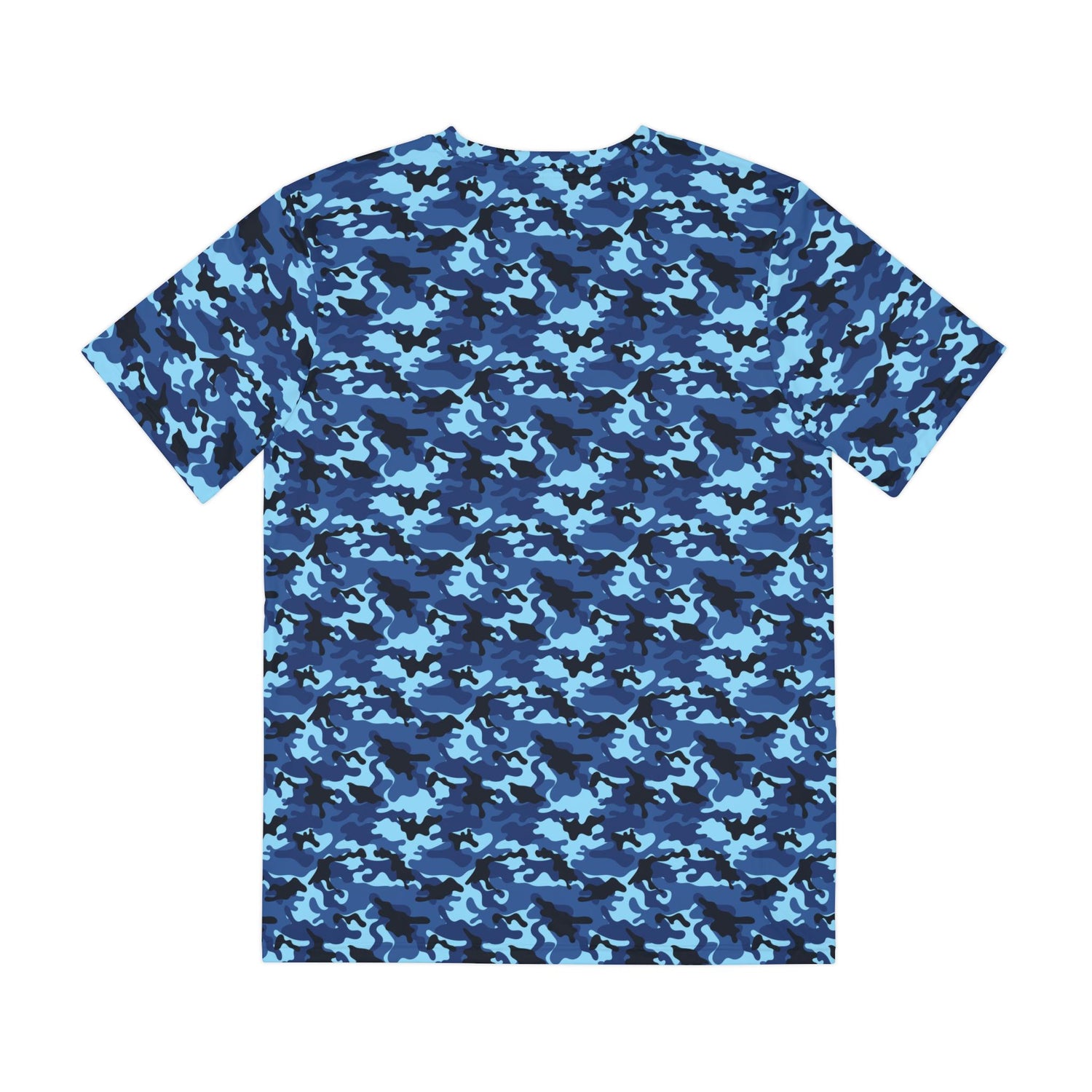 Blue Camo Tee - Casual Streetwear, Cool Graphic T-Shirt for Men, Summer Essential, Perfect Gift for Outdoor Lovers, Everyday Wear