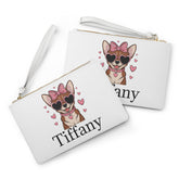 Personalized Corgi Clutch Bag, Cute Dog Lover Pouch, Gift for Her, Fashion Accessory for Pet Owners, Birthday, Valentines Day