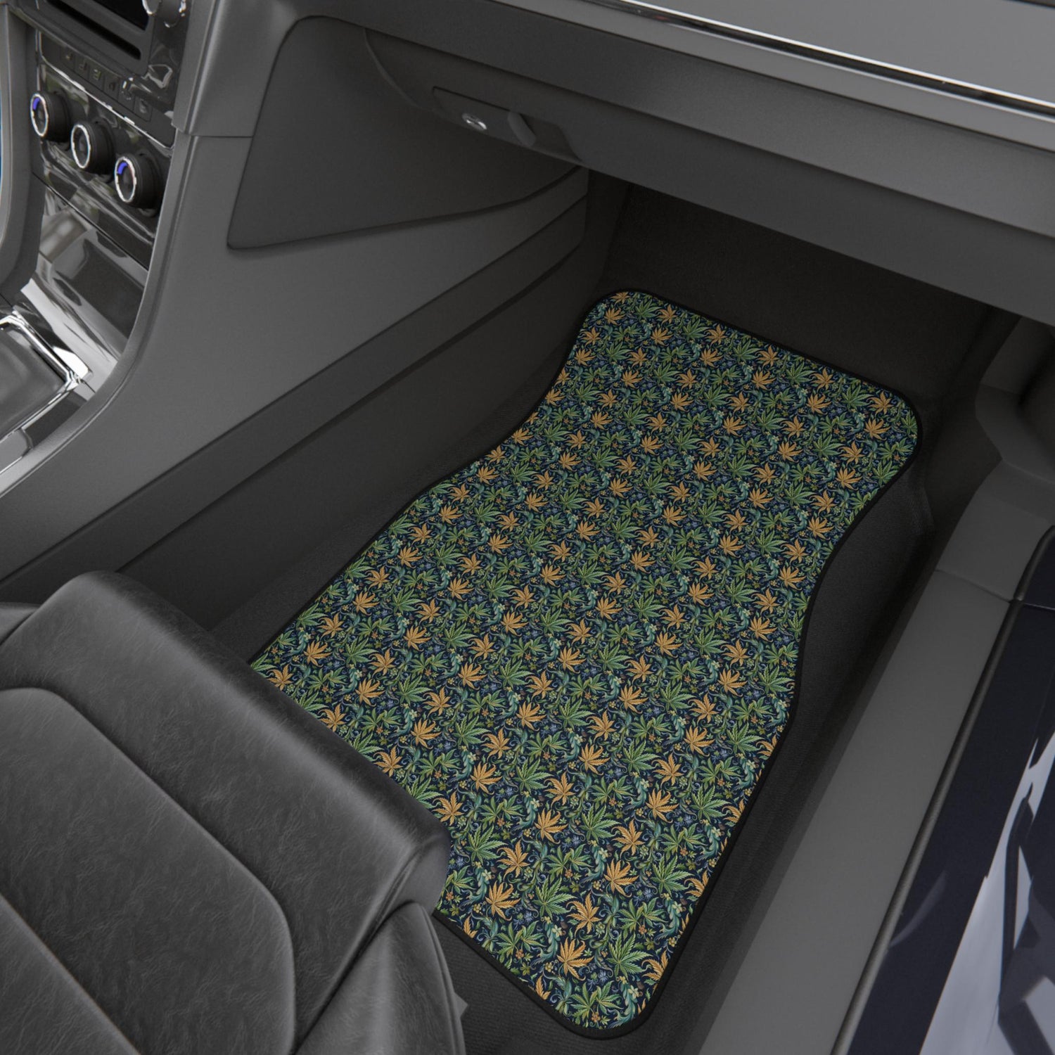 Floral Car Mats Set, Vibrant Auto Accessories, Unique Car Decor, Gift for Car Lovers, Stylish Floor Mats, Perfect for Road Trips