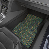Floral Car Mats Set, Vibrant Auto Accessories, Unique Car Decor, Gift for Car Lovers, Stylish Floor Mats, Perfect for Road Trips