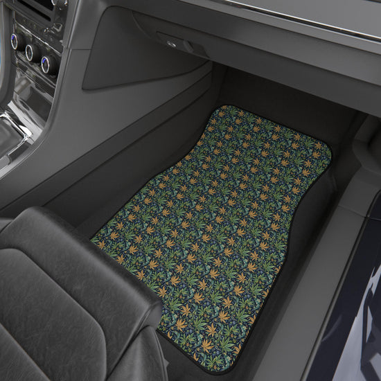 Floral Car Mats Set, Vibrant Auto Accessories, Unique Car Decor, Gift for Car Lovers, Stylish Floor Mats, Perfect for Road Trips