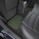 Floral Car Mats Set, Vibrant Auto Accessories, Unique Car Decor, Gift for Car Lovers, Stylish Floor Mats, Perfect for Road Trips