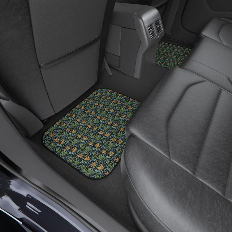 Floral Car Mats Set, Vibrant Auto Accessories, Unique Car Decor, Gift for Car Lovers, Stylish Floor Mats, Perfect for Road Trips