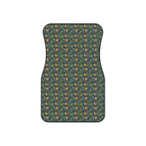 Floral Car Mats Set, Vibrant Auto Accessories, Unique Car Decor, Gift for Car Lovers, Stylish Floor Mats, Perfect for Road Trips
