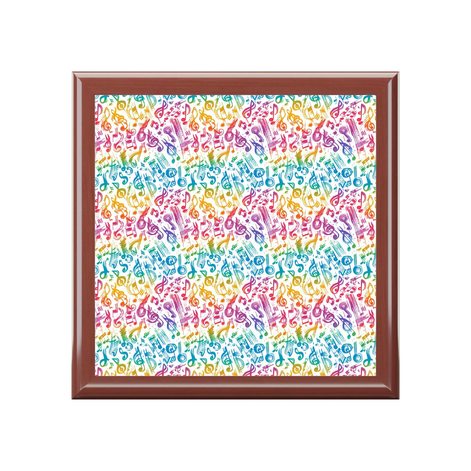 Colorful Music Note Jewelry Box, Decorative Storage for Musicians, Gift for Music Lovers, Unique Keepsake Organizer