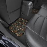 Floral Car Mats Set, Stylish Vehicle Floor Mats, Perfect for Flower Lovers, Great Gift for Home Decor, Car Accessories