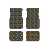 Floral Car Mats Set, Stylish Vehicle Floor Mats, Perfect for Flower Lovers, Great Gift for Home Decor, Car Accessories
