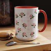 Charming Floral Accent Coffee Mug - Perfect for Tea Lovers, Gift Ideas, Mothers Day, Unique Home Decor, Floral Kitchenware