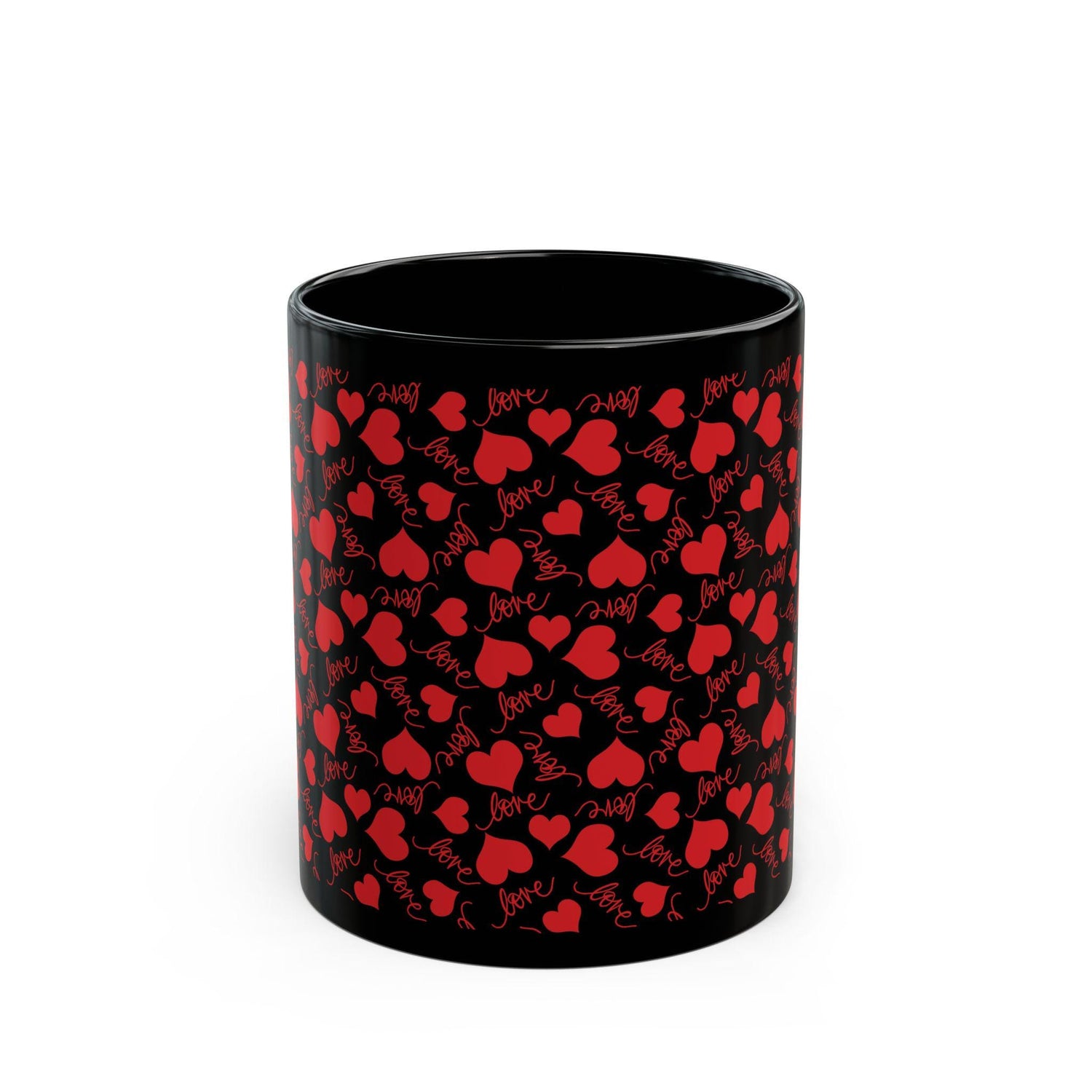 Red Hearts Love Mug - Perfect for Valentine&