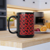 Love Heart Pattern Mug- Perfect Gift for Couples, Home Decor, Valentines Day, Coffee Lovers, Kitchen Accessory