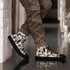 Men’s Vibrant Geometrical AOP High Top Shoes - Bold All-Over Print, Trendy Streetwear Sneakers, Unique Fashion Footwear