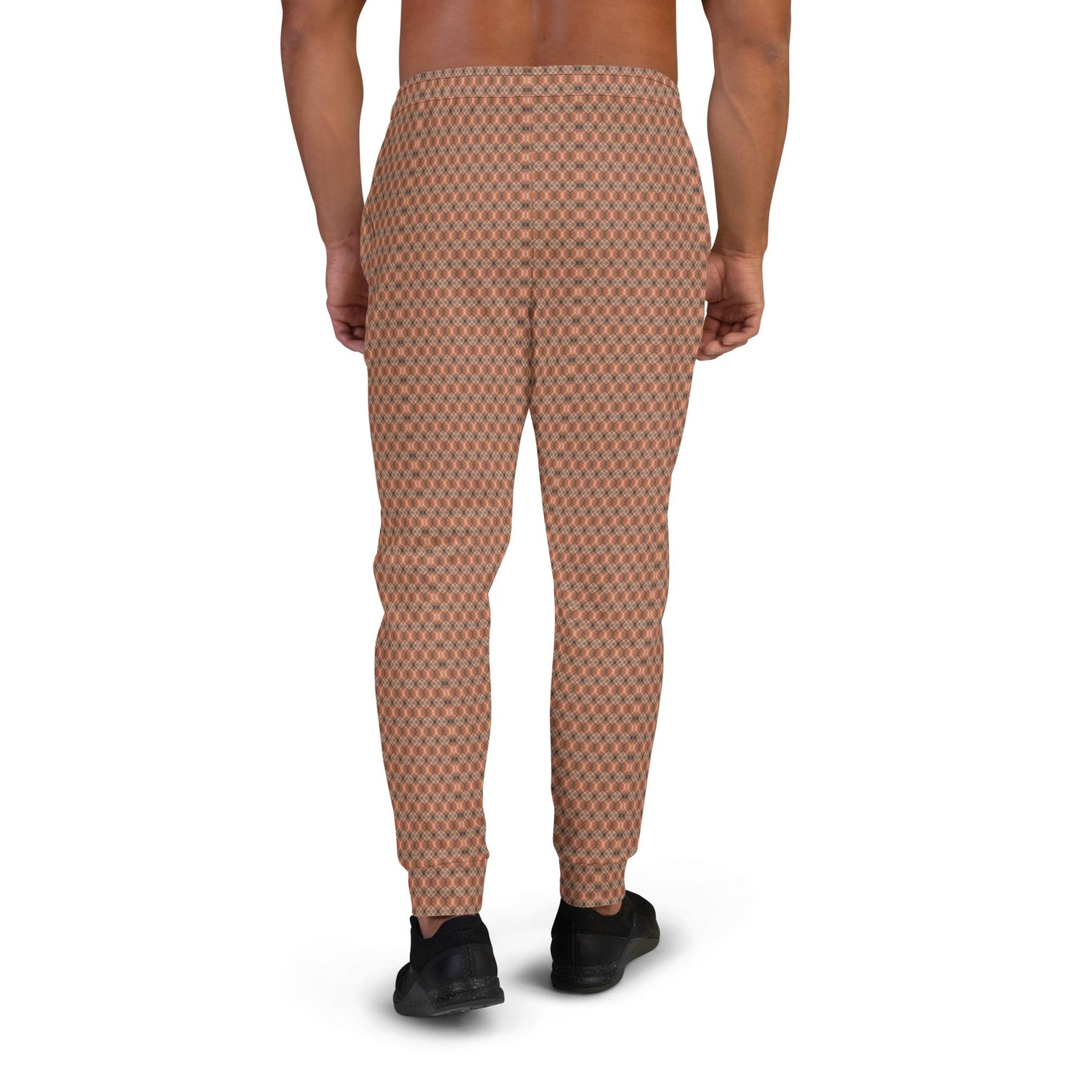 Men’s Geometric Pattern Joggers – Trendy, Stylish, Comfortable Activewear – All-Over Design, Perfect Fit for Every Occasion