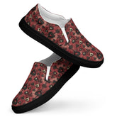 Women’s Floral Print Slip-On Canvas Shoes | Comfortable & Stylish Everyday Flats | Casual Slip-Ons with Vibrant Floral Pattern