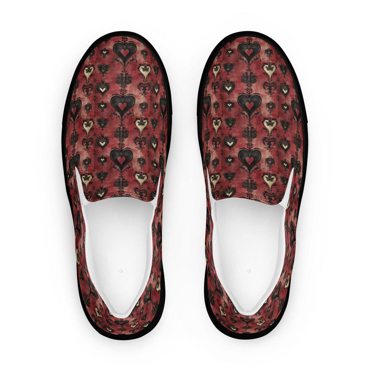 Women’s Floral Print Slip-On Canvas Shoes | Comfortable & Stylish Everyday Flats | Casual Slip-Ons with Vibrant Floral Pattern