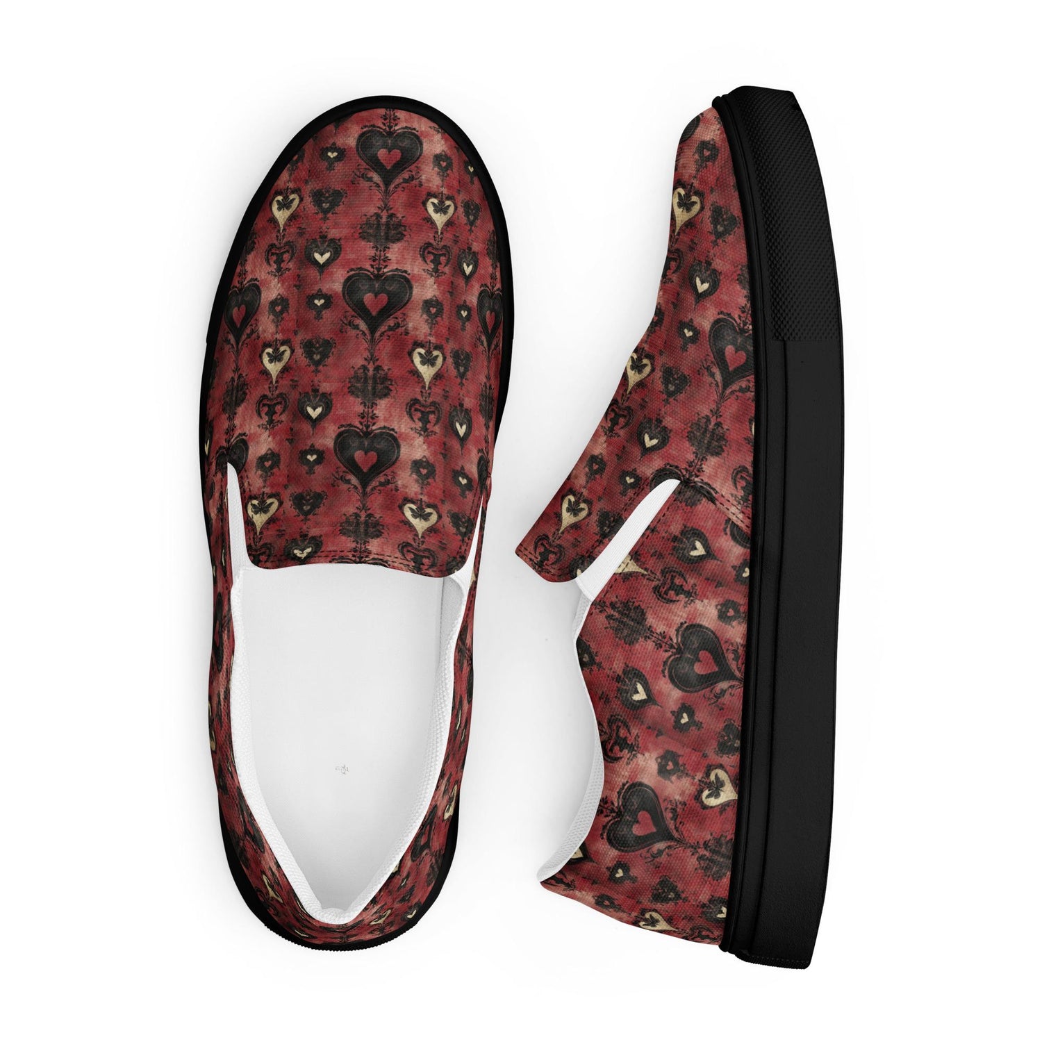 Women’s Floral Print Slip-On Canvas Shoes | Comfortable & Stylish Everyday Flats | Casual Slip-Ons with Vibrant Floral Pattern