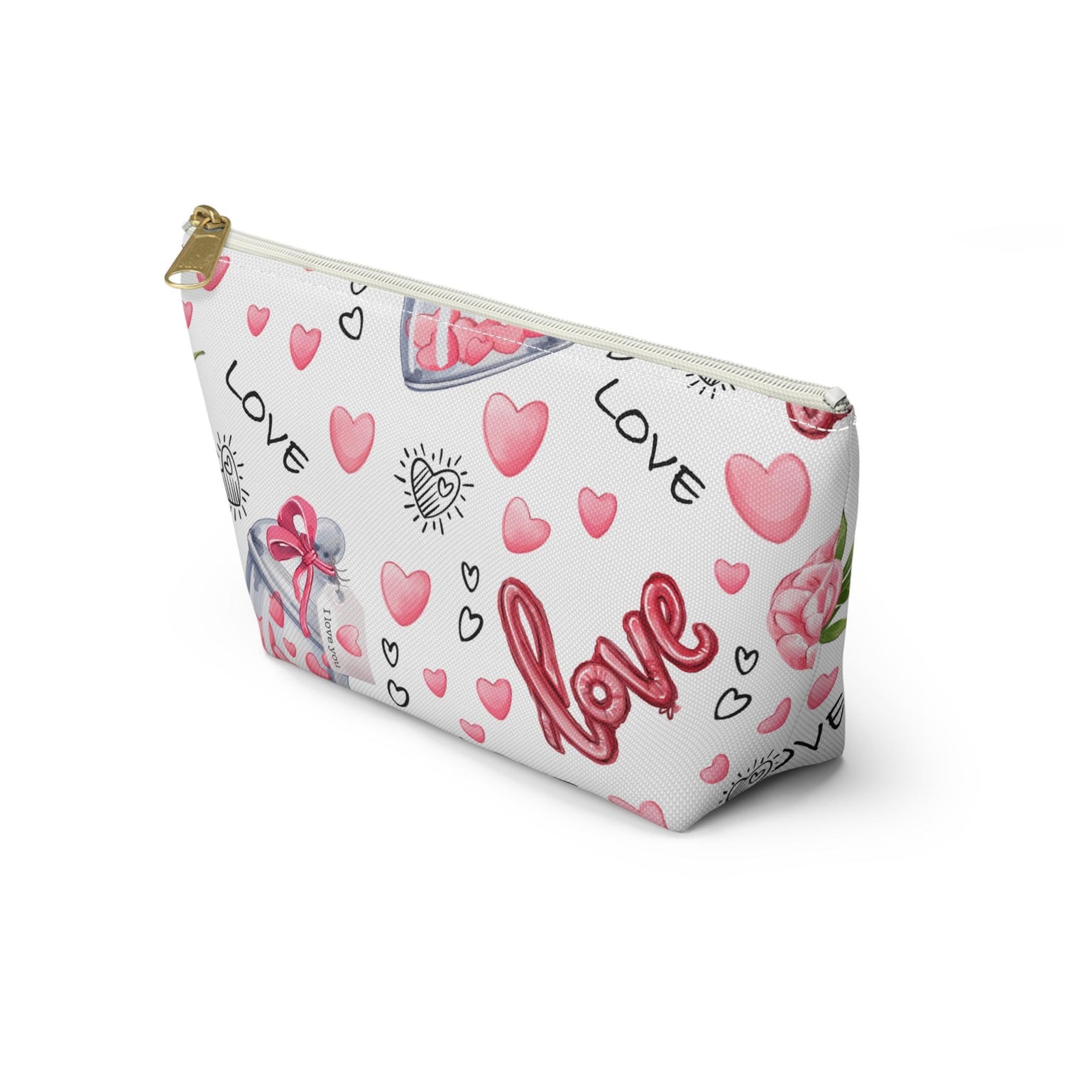 Love-Themed Accessory Pouch, Perfect Gift for Valentine&