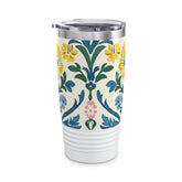 Floral Pattern Ringneck Tumbler, 20oz | Travel Mug, Coffee Cup, Insulated Water Bottle, Gift for Nature Lovers, Summer Vibes