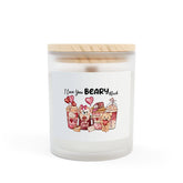 Cute Beary Much Candle | Frosted Glass Candle for Gifts, Home Decor, Romantic Gestures, Valentine&