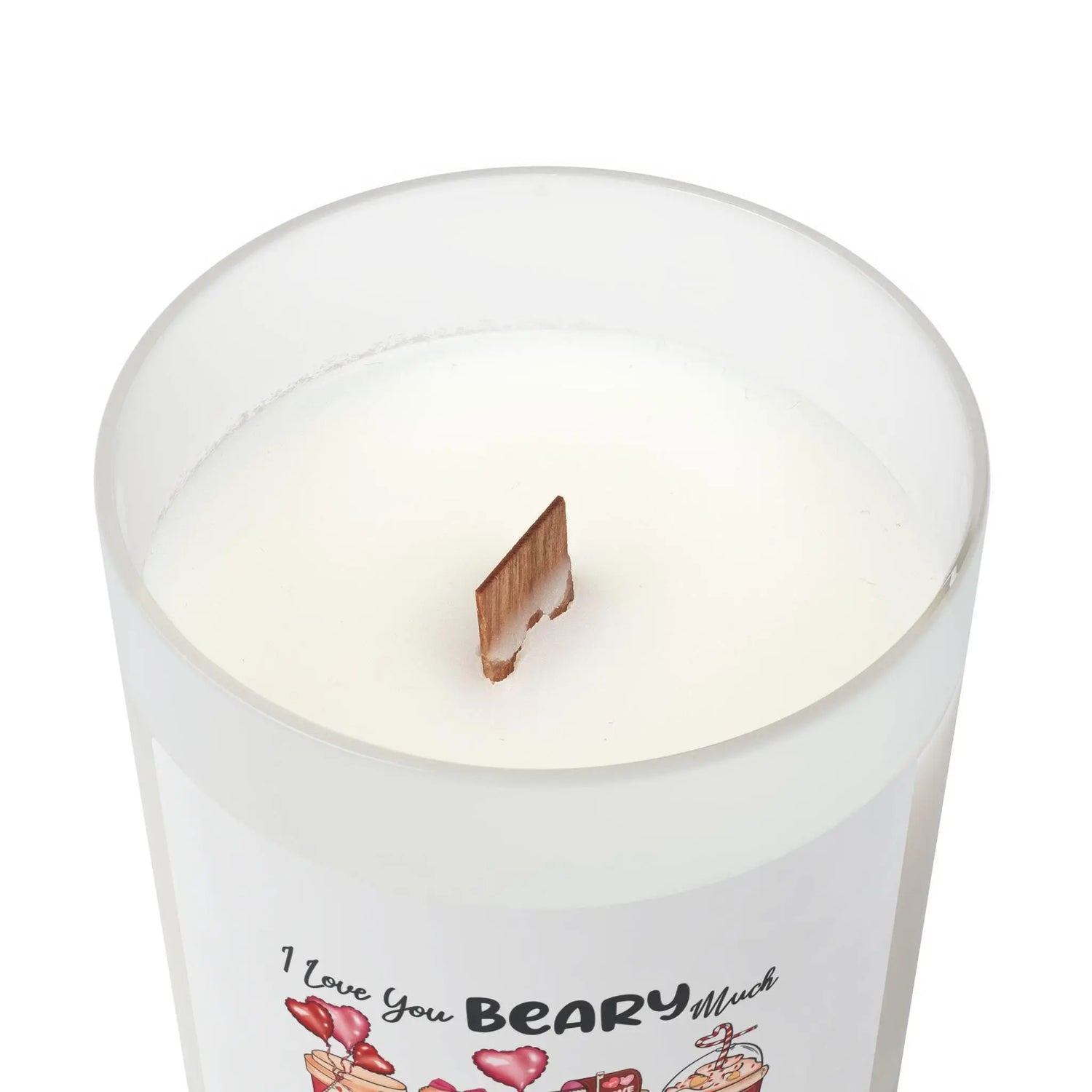 Cute Beary Much Candle | Frosted Glass Candle for Gifts, Home Decor, Romantic Gestures, Valentine&