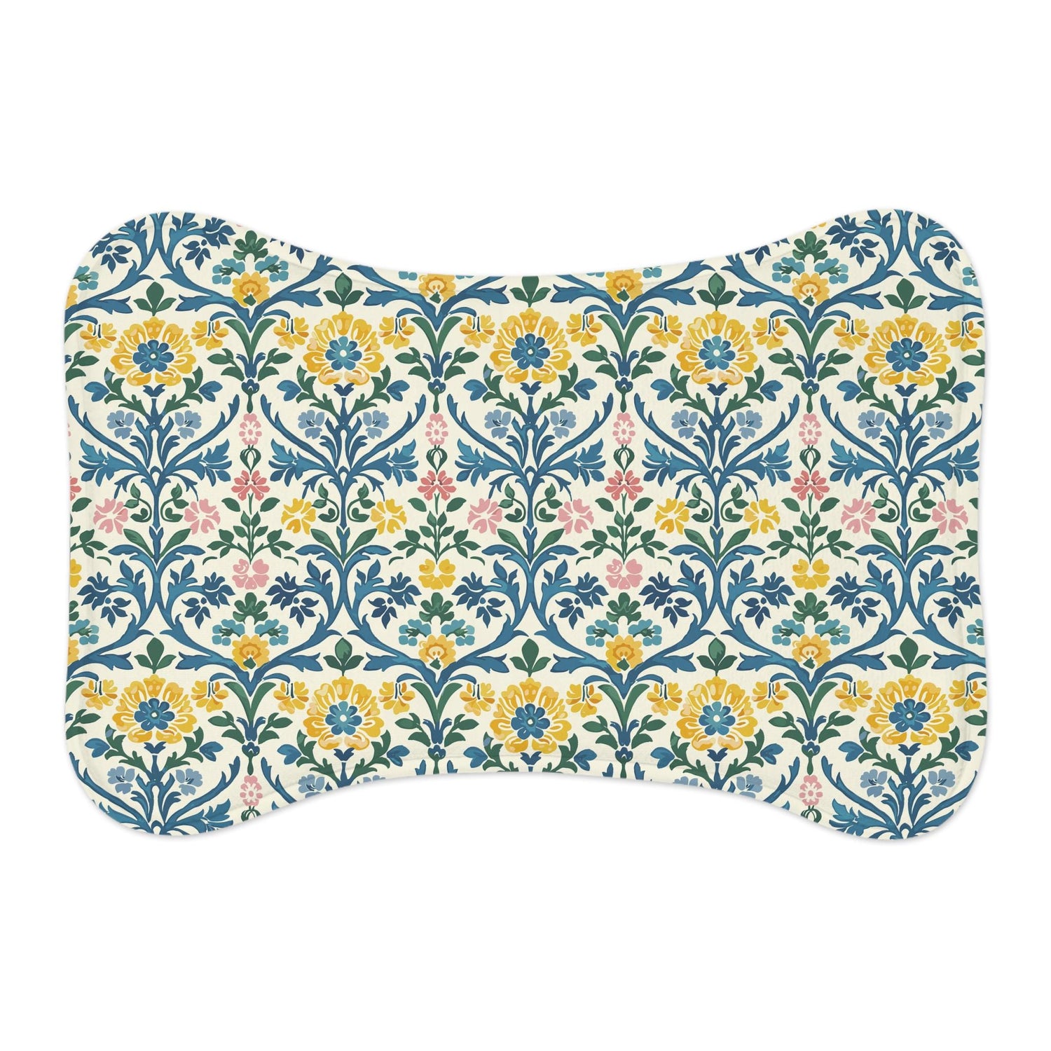 Floral Pet Feeding Mats - Cute Dog Mat, Cat Feeding Tray, Waterproof Dish Mat, Gift for Pet Lovers, Home Decor