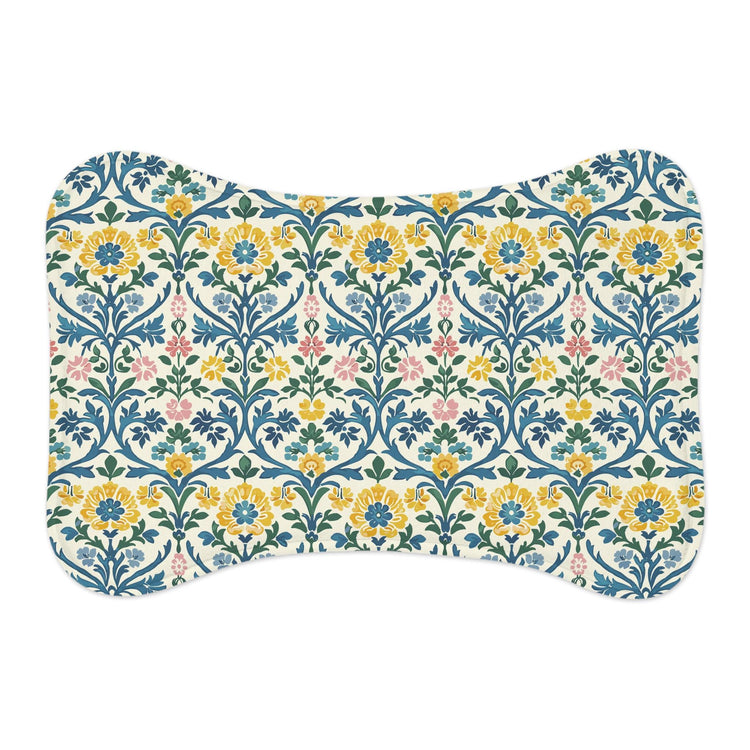 Floral Pet Feeding Mats - Cute Dog Mat, Cat Feeding Tray, Waterproof Dish Mat, Gift for Pet Lovers, Home Decor