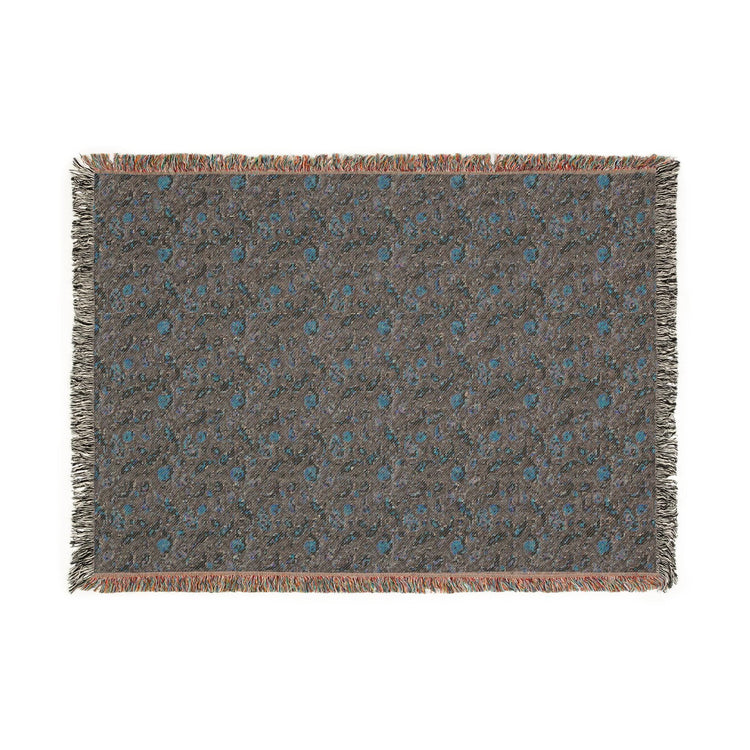 Cozy Floral Woven Blanket, Soft Throw for Home Decor, Ideal Gift for Birthdays, Housewarming, and Cozy Nights, Draping Accent, Stylish