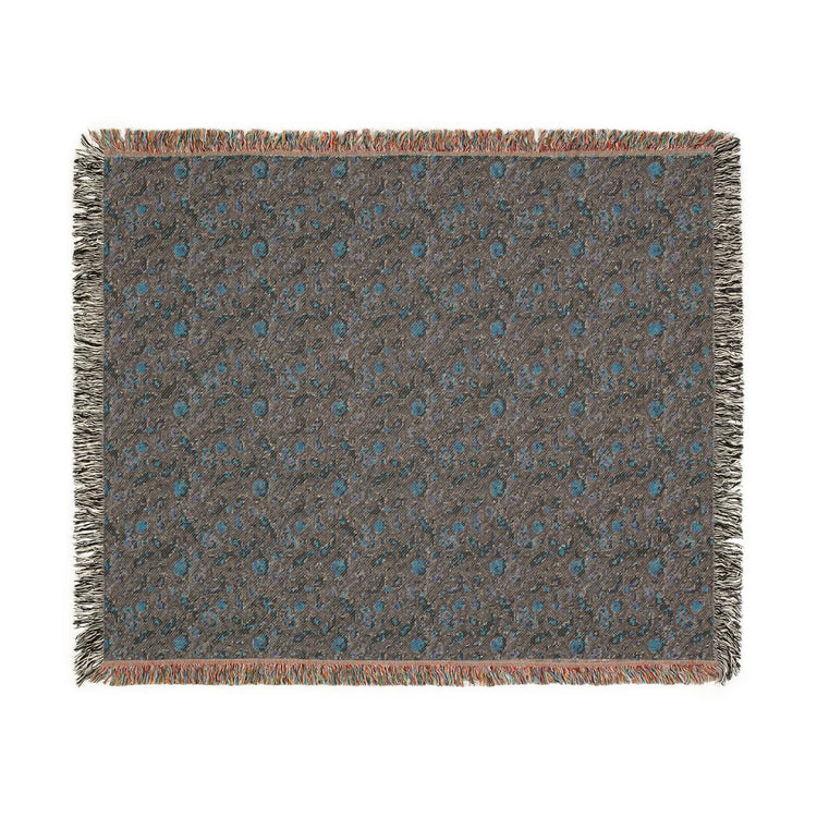 Cozy Floral Woven Blanket, Soft Throw for Home Decor, Ideal Gift for Birthdays, Housewarming, and Cozy Nights, Draping Accent, Stylish