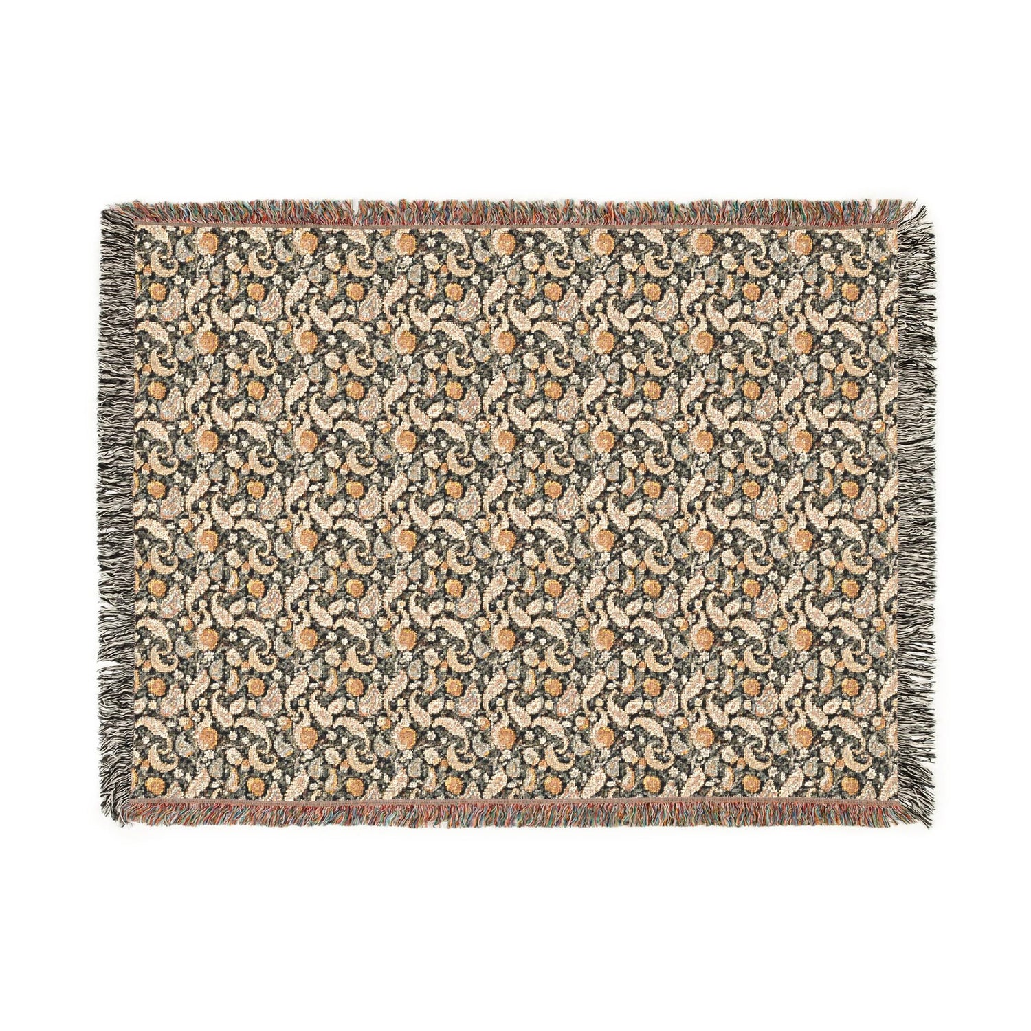 Cozy Floral Woven Blanket, Soft Throw for Home Decor, Ideal Gift for Birthdays, Housewarming, and Cozy Nights, Draping Accent, Stylish