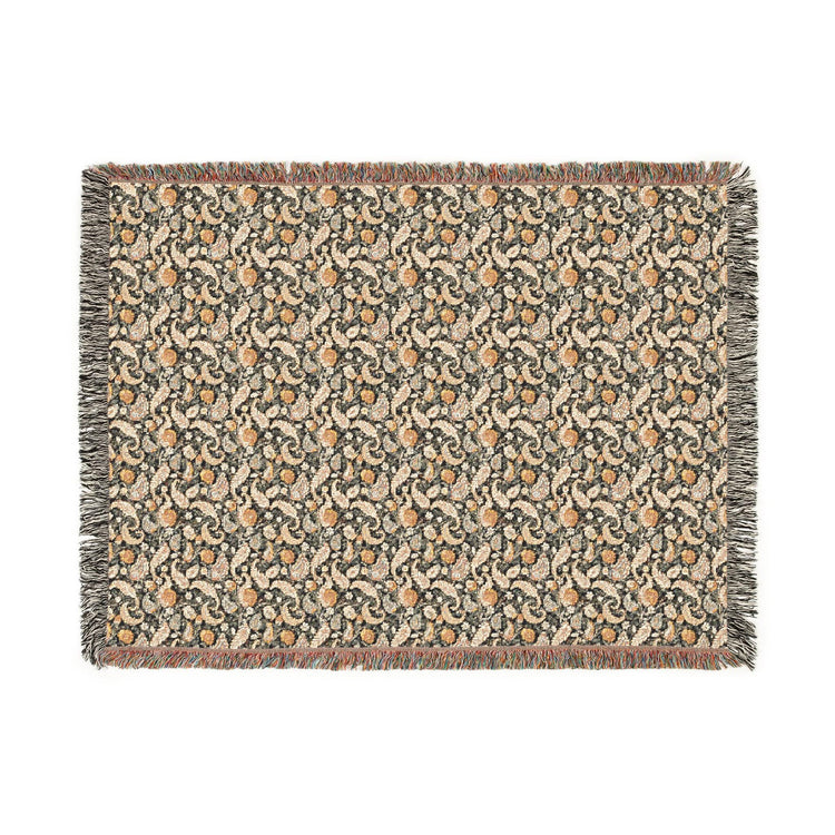 Cozy Floral Woven Blanket, Soft Throw for Home Decor, Ideal Gift for Birthdays, Housewarming, and Cozy Nights, Draping Accent, Stylish