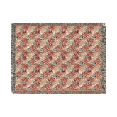 Boho Floral Woven Blanket, Cozy Throw for Home Decor, Gift for Housewarming, Rustic Blanket for Couch, All-Season Blanket
