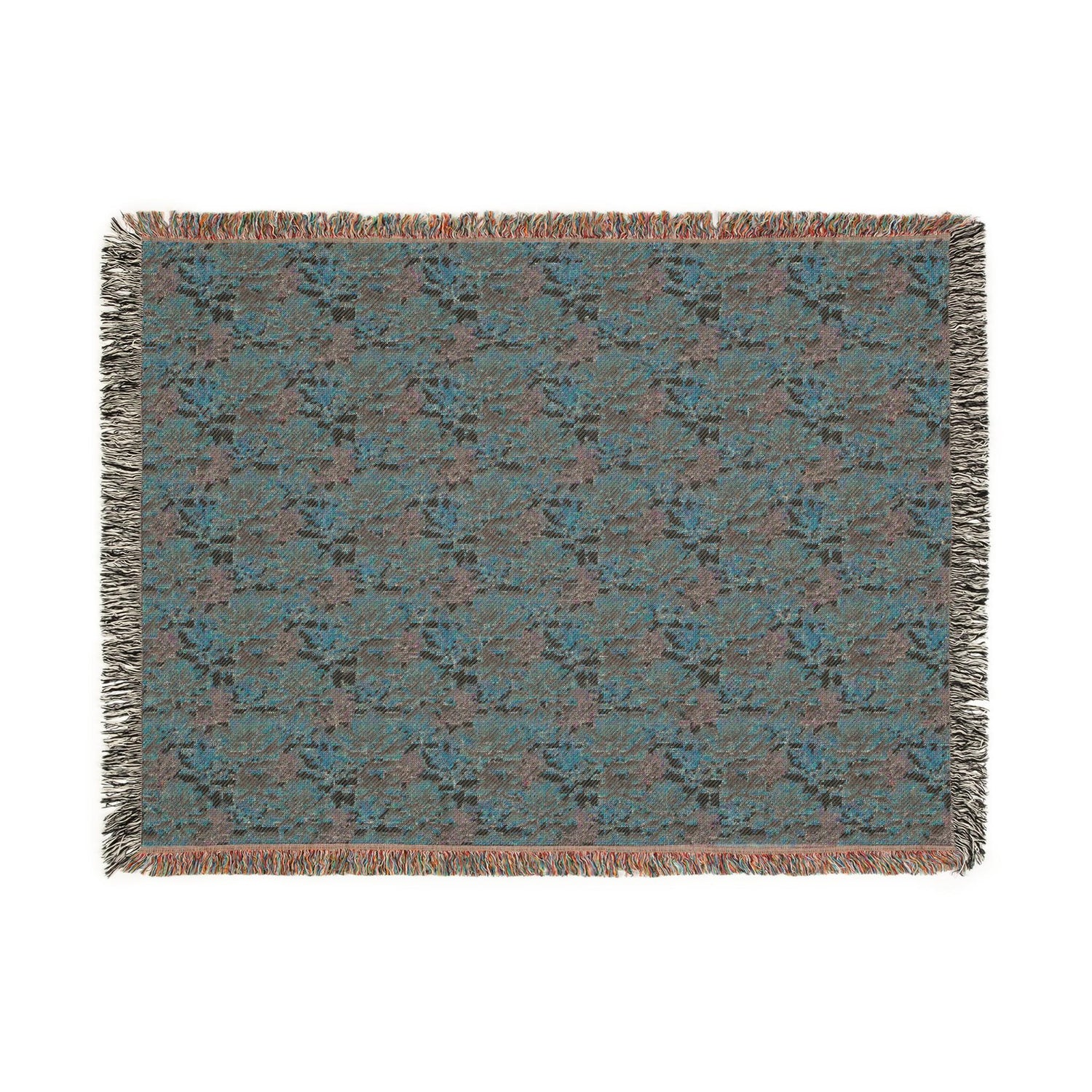 Boho Floral Woven Blanket, Cozy Throw for Home Decor, Gift for Housewarming, Rustic Blanket for Couch, All-Season Blanket