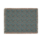 Boho Floral Woven Blanket, Cozy Throw for Home Decor, Gift for Housewarming, Rustic Blanket for Couch, All-Season Blanket