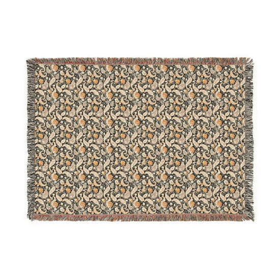 Cozy Floral Woven Blanket, Soft Throw for Home Decor, Ideal Gift for Birthdays, Housewarming, and Cozy Nights, Draping Accent, Stylish