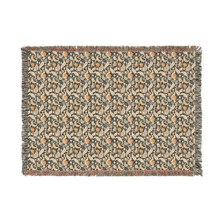 Cozy Floral Woven Blanket, Soft Throw for Home Decor, Ideal Gift for Birthdays, Housewarming, and Cozy Nights, Draping Accent, Stylish