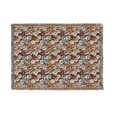 Floral Woven Blanket, Cozy Throw, Boho Home Decor, Perfect for Picnics, Gifts for Her, Warm Layer for All Seasons