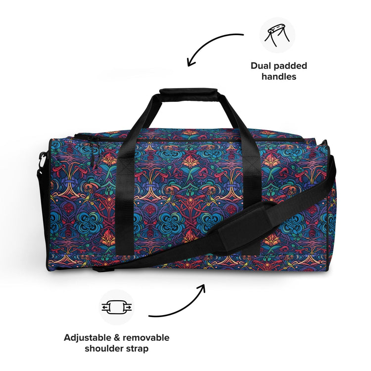 Stylish All-Over Print Travel Duffle Bag | Trendy, Spacious Weekender Bag for Travel & Sports | Perfect Gift for Her
