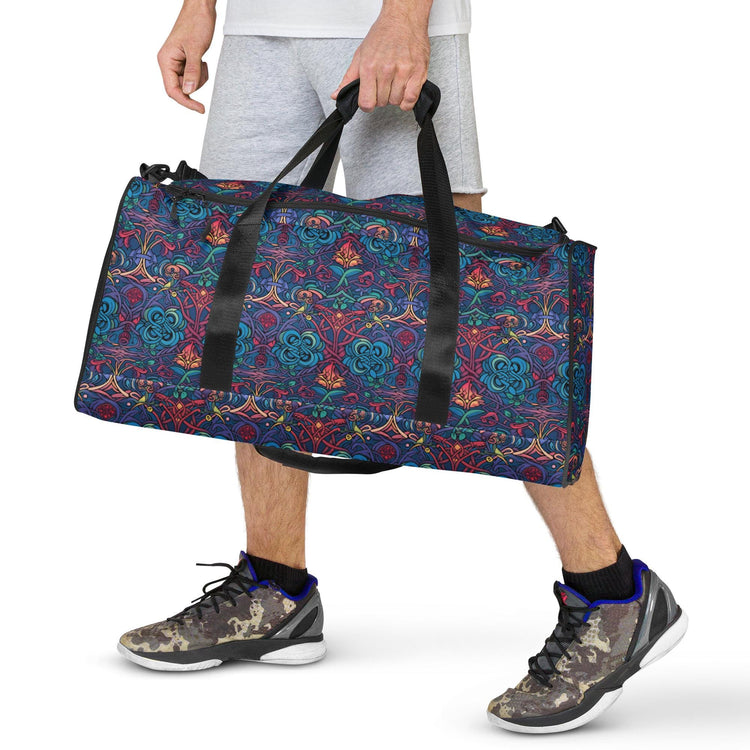 Stylish All-Over Print Travel Duffle Bag | Trendy, Spacious Weekender Bag for Travel & Sports | Perfect Gift for Her
