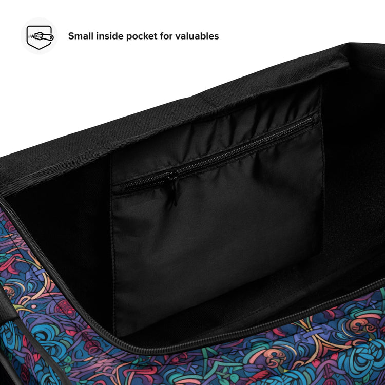Stylish All-Over Print Travel Duffle Bag | Trendy, Spacious Weekender Bag for Travel & Sports | Perfect Gift for Her
