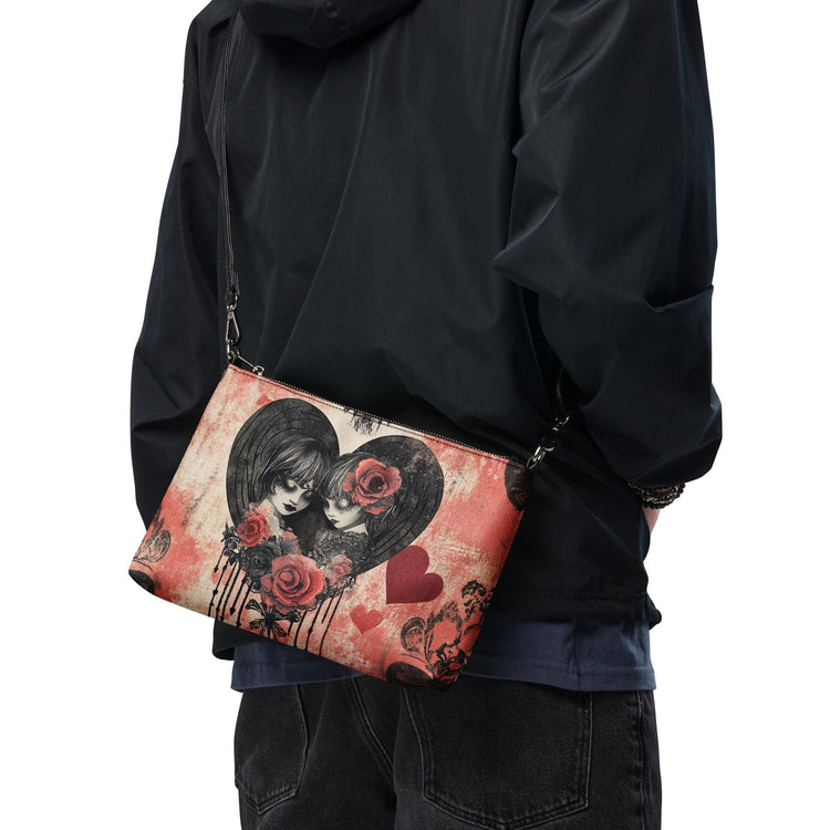 Gothic Valentine’s Crossbody Bag – Dark Love, Stylish & Chic for Her