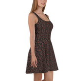 Stunning Heart Print Skater Dress – Perfect for Every Occasion, Stylish Modern Day Female Wear