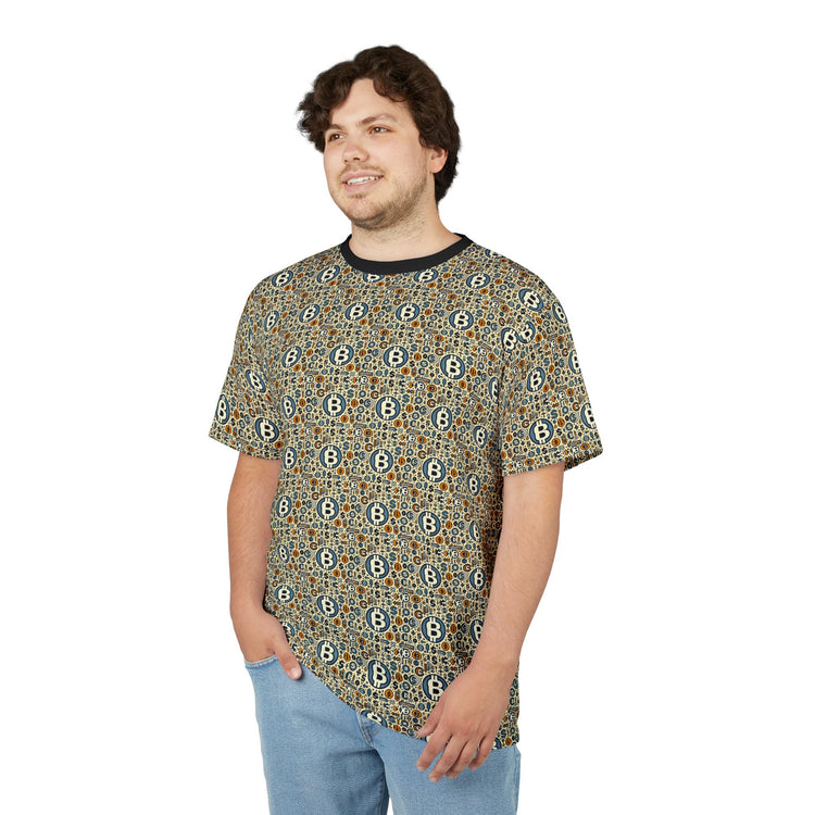 Bohemian Patterned Unisex Cut & Sew Tee, Casual Tee, Summer Shirt, Unique Gift, Festival Wear, Everyday Style