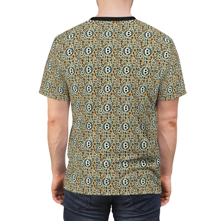 Bohemian Patterned Unisex Cut & Sew Tee, Casual Tee, Summer Shirt, Unique Gift, Festival Wear, Everyday Style