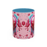 Heart Drip Coffee Mug, Romantic Gift, Valentine&